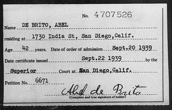 De Brito, Abel - 1939