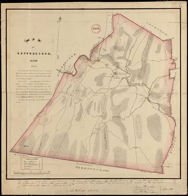 Plan of Southbridge made by Barlow Freeman, dated October, 1831