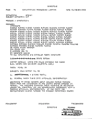 Iran SitRep No. 95