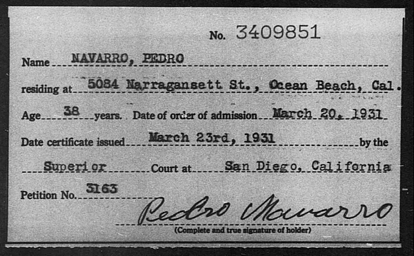 Navarro, Pedro - 1931