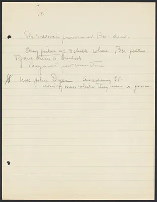 Sacco-Vanzetti Case Records, 1920-1928. Prosecution Papers. Notes (handwritten), n.d. Box 27, Folder 22, Harvard Law School Library, Historical & Special Collections