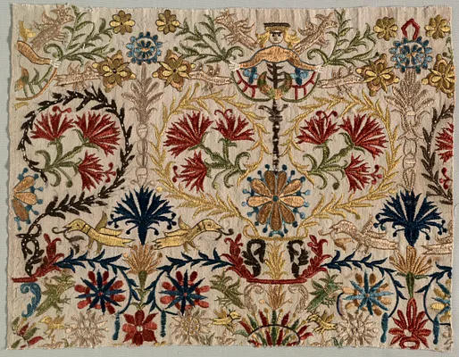Fragment of a Bed Curtain
