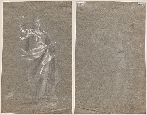 Allegorical Figure (recto and verso)
