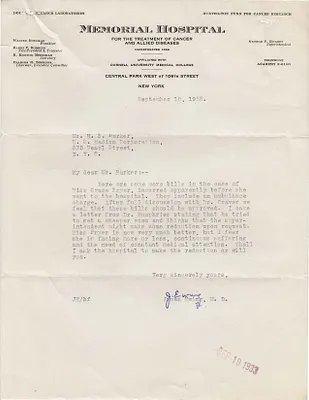 Letters Received to H.S. Barker [H.H. Barker], September 18, 1933