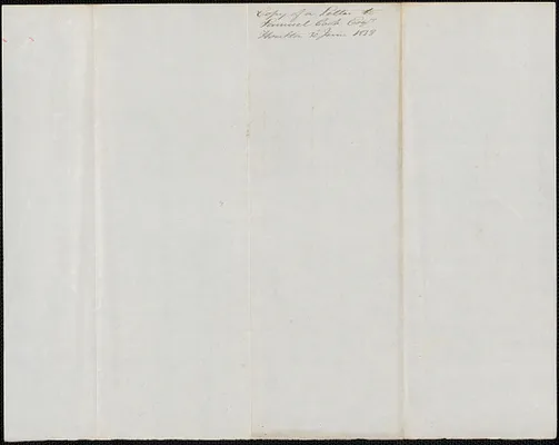 George Coffin to Samuel Cook, 30 June 1838
