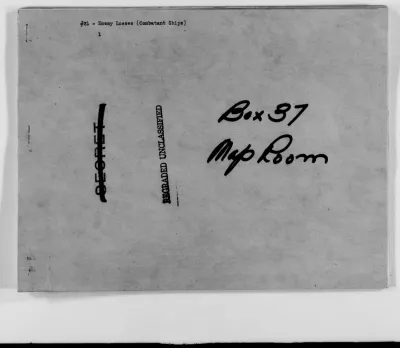 #31 - Enemy Losses (Combatant Ships) - December 25, 1941-February 6, 1942
