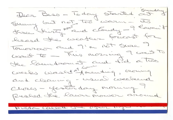 Letter from Christine Wallace to Bess W. Truman