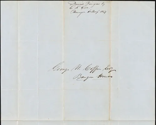 David Pingree and E. S. Coe to George Coffin, 13 August 1847