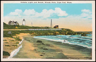 Nobska Light and Beach, Woods Hole, Cape Cod, Mass.