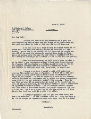 Letters Sent to Herbert N. McCoy, June 23, 1925