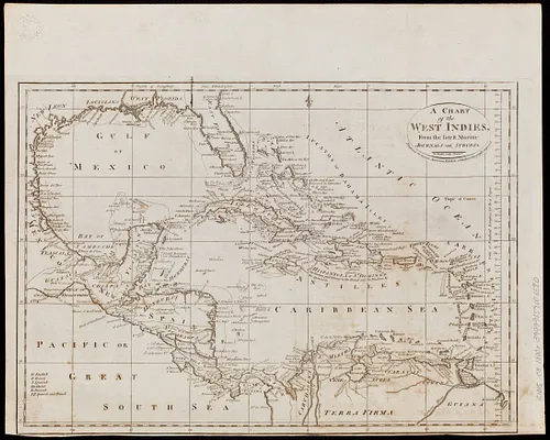 A chart of the West Indies, from the latest marine journals and surveys