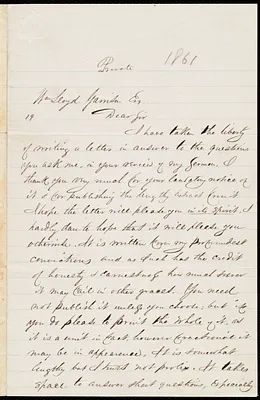 Letter from Gilbert Haven, Cambridgeport, [Mass.], to William Lloyd Garrison, Jan. 31st, 1861