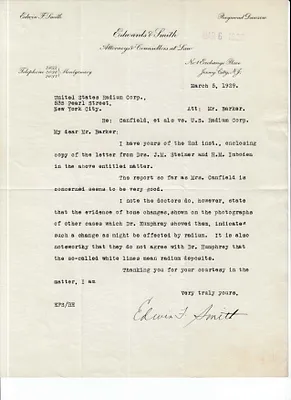 Letters Received to Mr. Barker [H.H. Barker], March 5, 1929