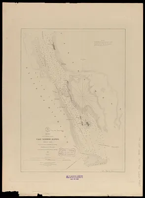 Sketch of the navigation through East Neebish Rapids, River St. Marys