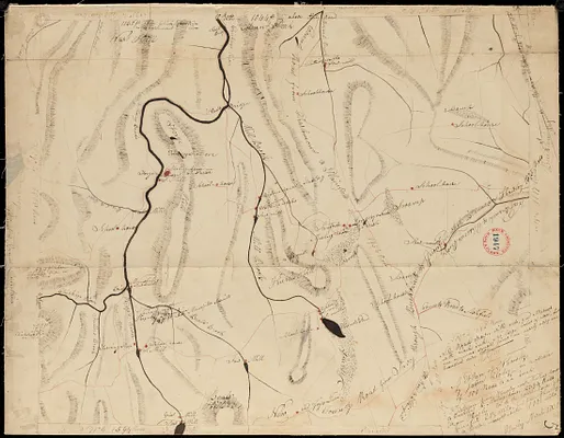 Plan of Hawley made by John Tobey, dated March, 1839