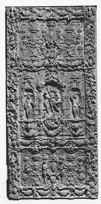 High Renaissance Style Door with High Relief of Figures, Fruits and Flowers