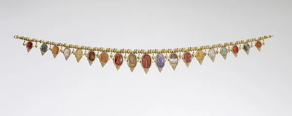 Archaeological-Style Necklace with Intaglios