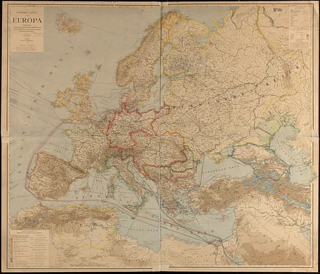 Verkehrs-karte von Europa