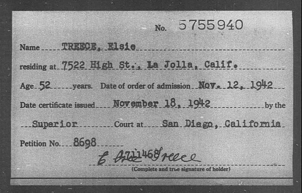 Treece, Elsie - 1942