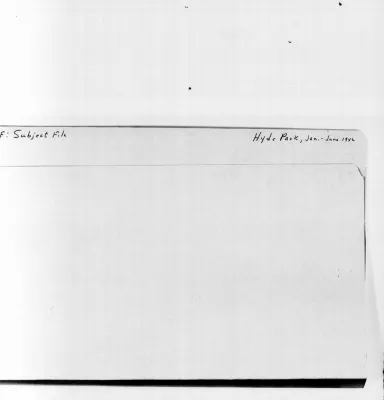 Hyde Park, January -June 1942