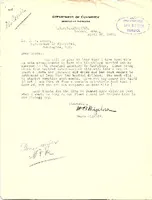 One-page typescript letter from Henry Bryant Bigelow to Dr. H. F. Moore