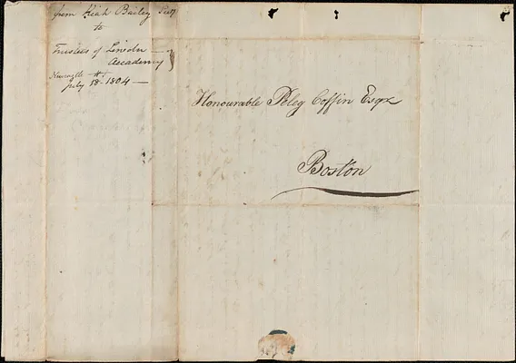 Kiah Bayley to Peleg Coffin, 18 July 1804