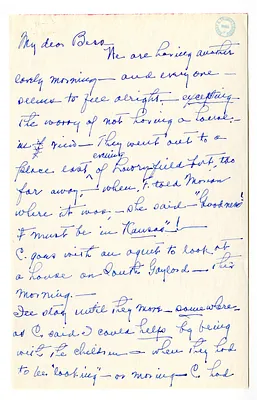 Letter from Madge Gates Wallace to Bess W. Truman