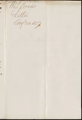 William Davis to W. A. Harrington, 20 August 1859