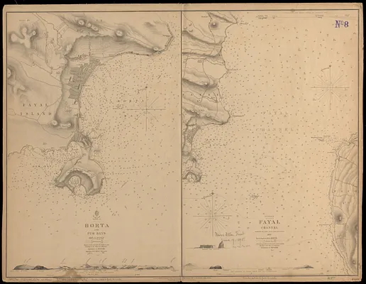 Fayal Id., Horta and Pim Bays ; Azores, Fayal Channel