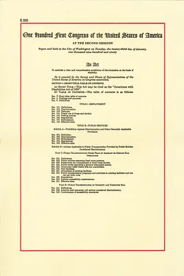 Americans with Disabilities Act of 1990