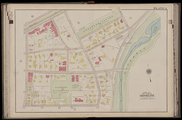 Atlas of the town of Brookline, Norfolk County, Massachusetts