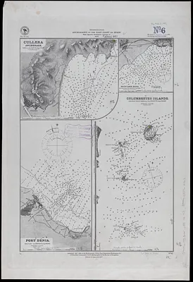 Mediterranean, anchorages on the east coast of Spain