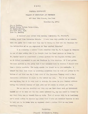 Letters Received to A. Roeder, December 15, 1925