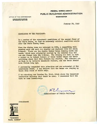 Memorandum from W. E. Reynolds to President Harry S. Truman