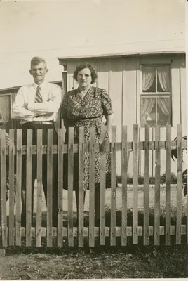 Waterloo Couple by a Fence, 1946