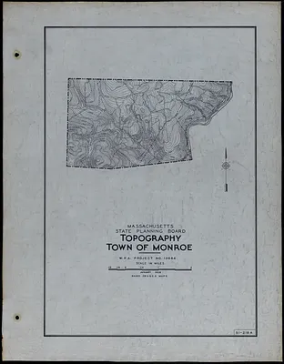 Topography Town of Monroe