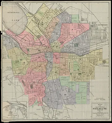 Map of the City of Syracuse, New York