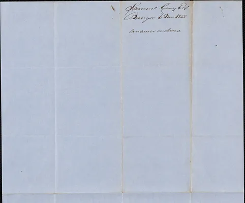 Samuel Cony to George Coffin, 6 November 1848
