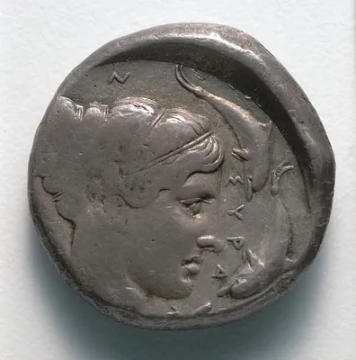 Tetradrachm: Head of Arethousa (reverse)