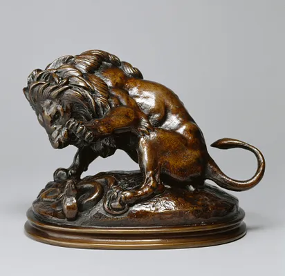 Lion and Serpent No. 3 (sketch)