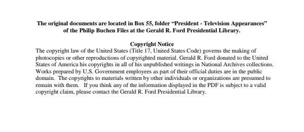 President - Television Appearances