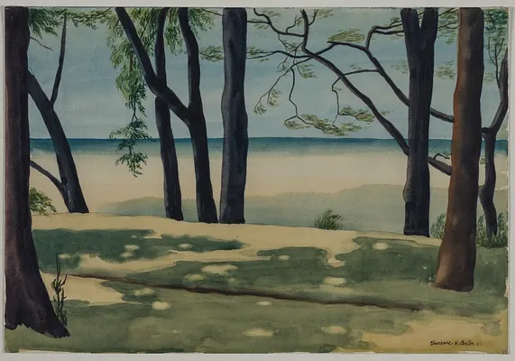 Mysterious Lake Patterns, Lake Erie (Study for Lake Erie Patterns)