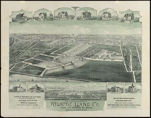 Plat and environs of the property of Atlantic Land Co.