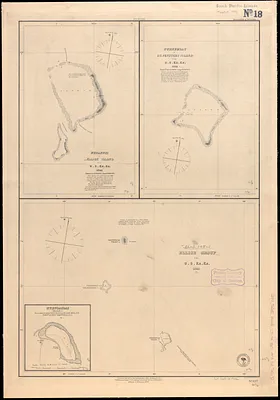 Funafuti or Ellice Island ; Nukufetau or De Peysters Island ; Ellice Group ; Nukulailai (Mitchell I.) from a sketch by Captain Peters of the German mercantile marine, 1876