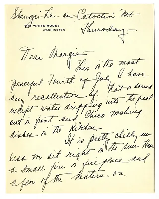 Letter from Bess W. Truman to Margaret Truman