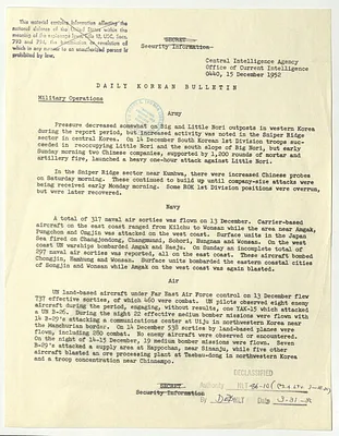 Memorandum, Daily Korean Bulletin