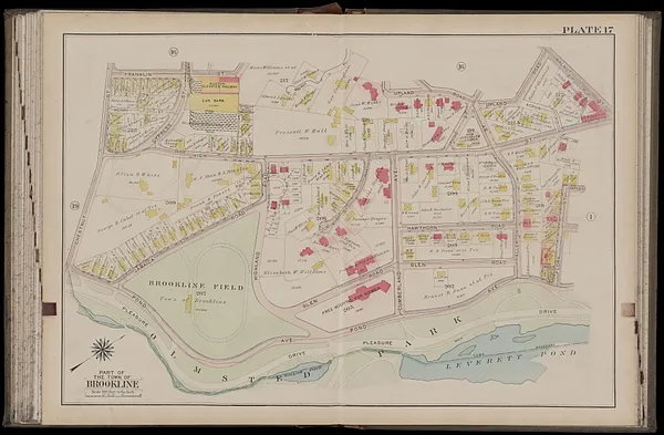 Atlas of the town of Brookline, Norfolk County, Massachusetts