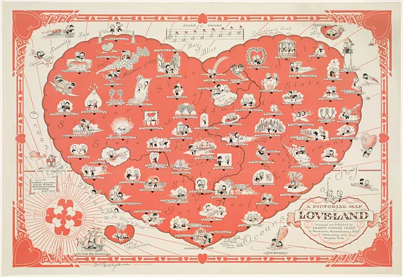 A pictorial map of loveland