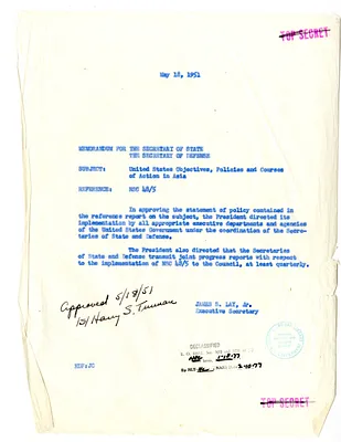 Memorandum from James S. Lay, Jr. to the Secretary of State and Secretary of Defense