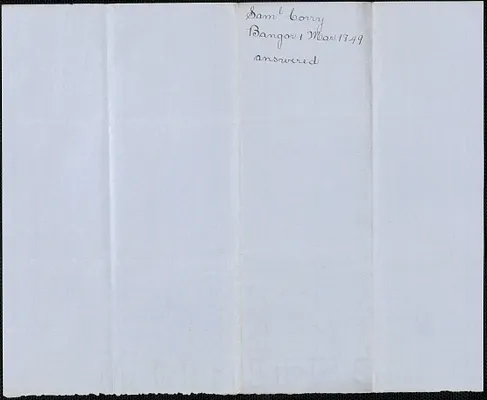 Samuel Cony to George Coffin, 1 March 1849